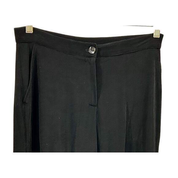 Chico's Travelers Knit Pants Dark Black Size 0 / Small Slinky Cropped Capris - Picture 2 of 6